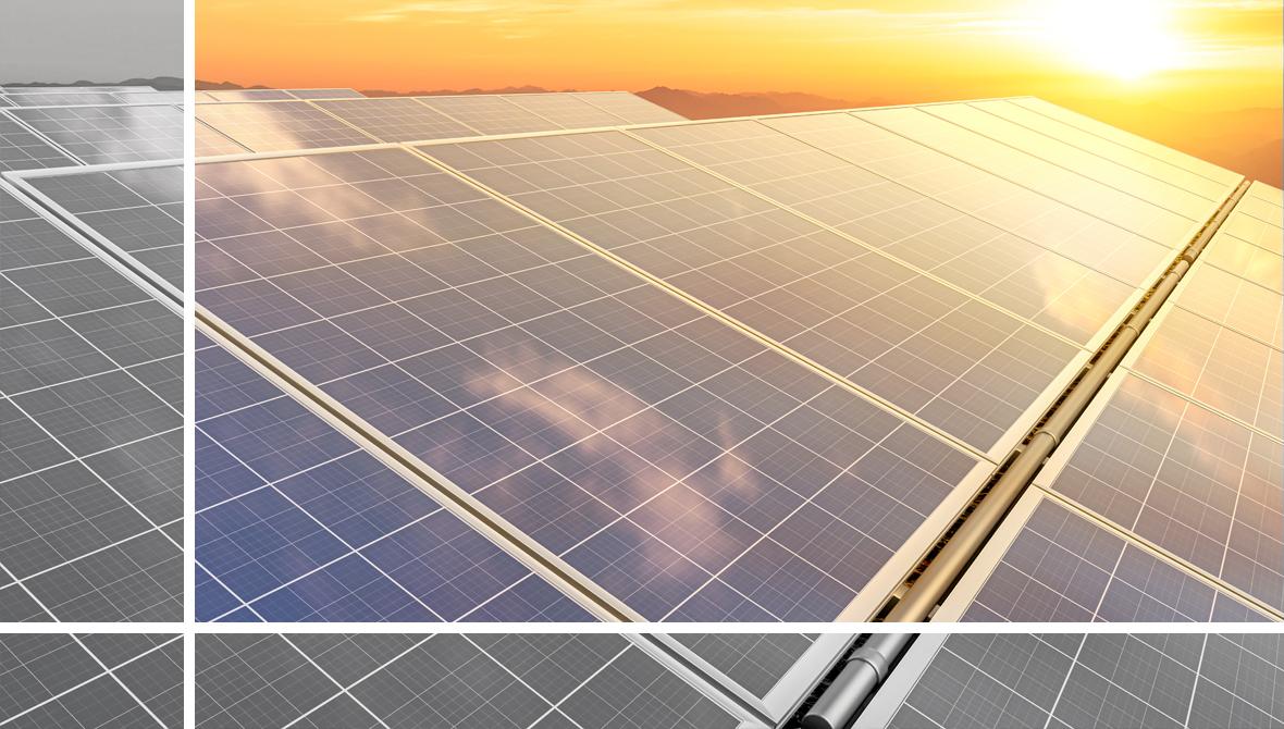 Solar panels under the sun Solar panels under the sun